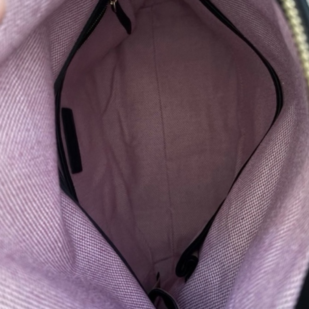 Dooney & Bourke Black Pebble Grain Leather Hobo Shoulder Bag Vintage Like New - Picture 2 of 7